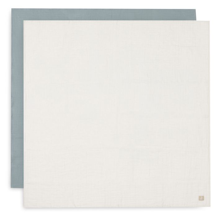 Jollein - Hydrofiele doeken 115 x 115 cm - 2 stuks- Sea green - Iovry