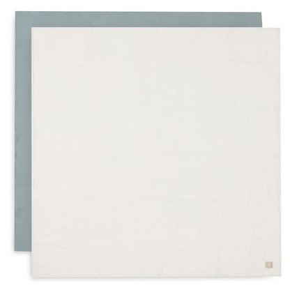 Jollein - Hydrofiele doeken 115 x 115 cm - 2 stuks- Sea green - Iovry