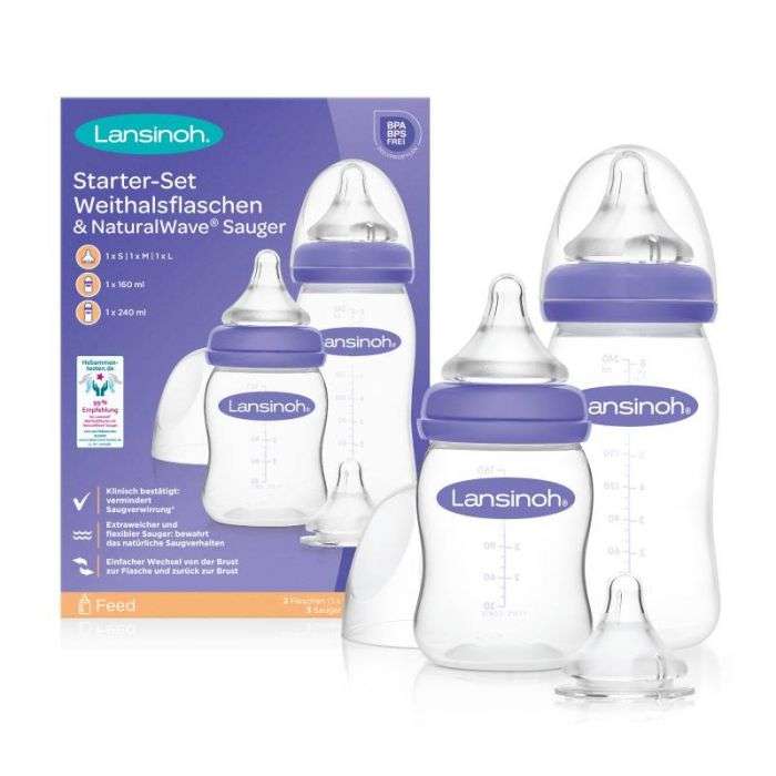 Lansinoh starterset Babyflesjes met NaturalWave®spenen
