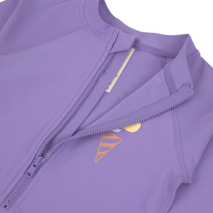 Long sleeve sunsuit UV Ice cream - purple