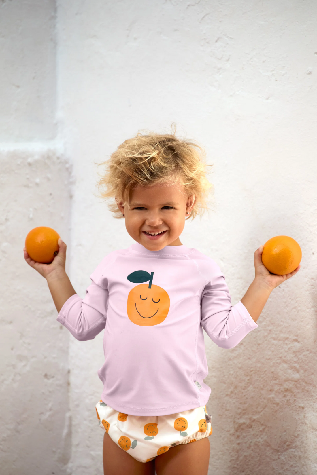 Diaper pants - orange sea salt