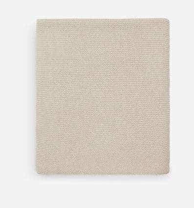 Deken Ledikant Basic knit nougat 100 x 150cm