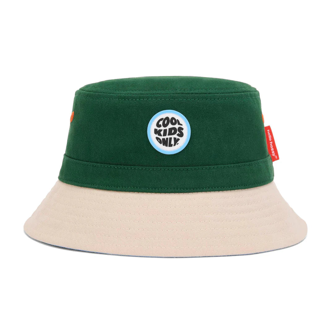 Hello hossy mini bucket hat groen LAATSTE STUK 3-9 maanden