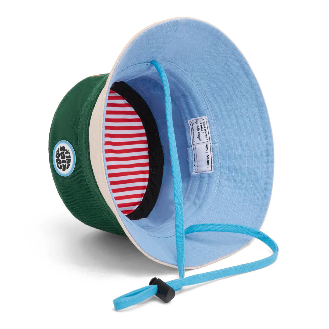Hello hossy mini bucket hat groen LAATSTE STUK 3-9 maanden