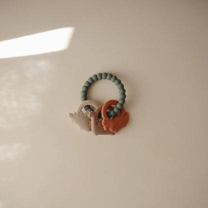 Mushie - Dino Teething Ring