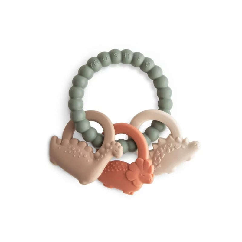 Mushie - Dino Teething Ring