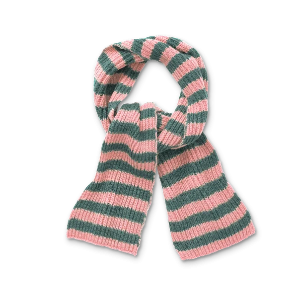 Sjaal - Roze en groene strepen