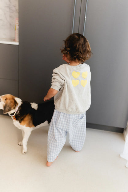 LITTLE CÉCILE SWEATER YELLOW HEARTS