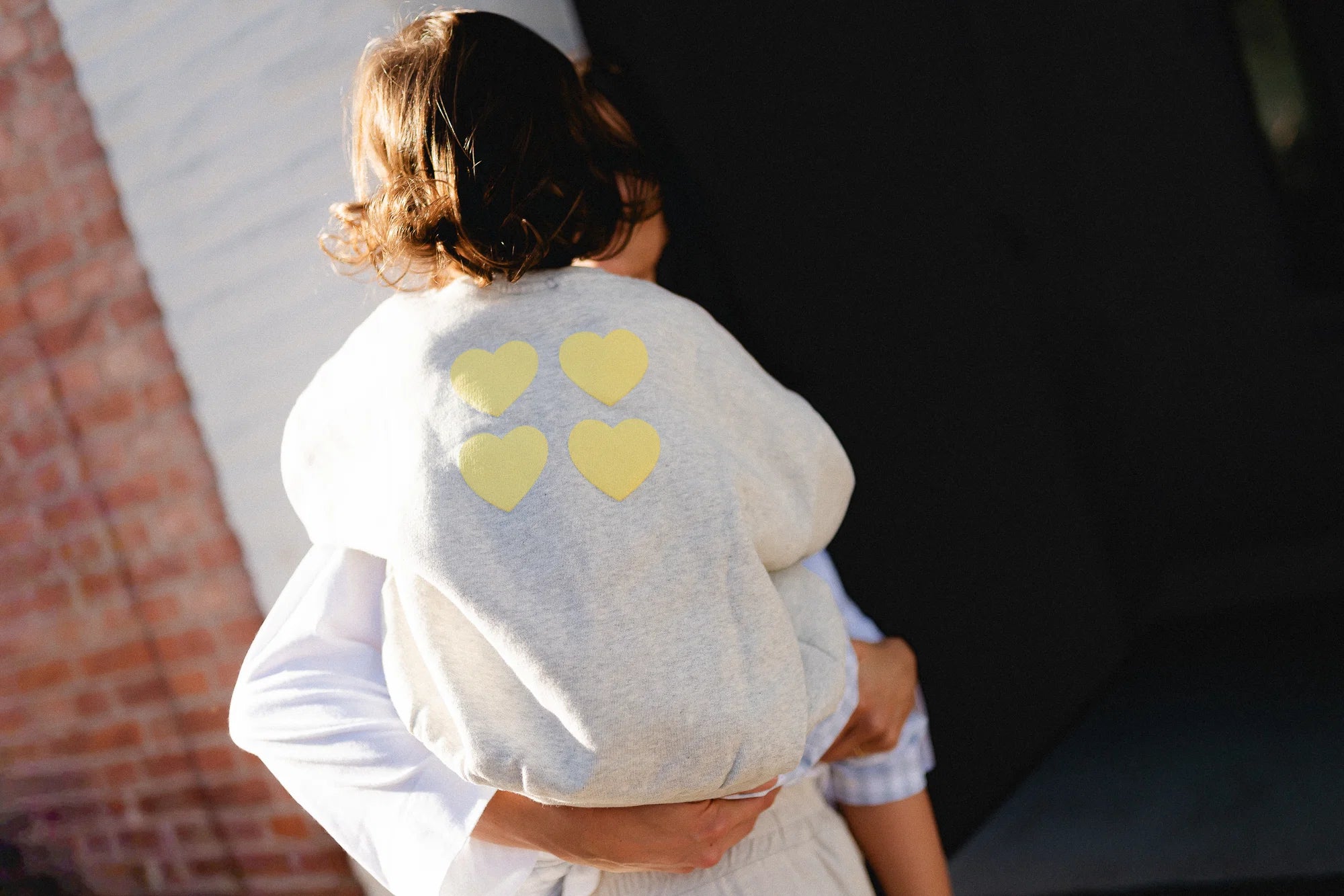 LITTLE CÉCILE SWEATER YELLOW HEARTS