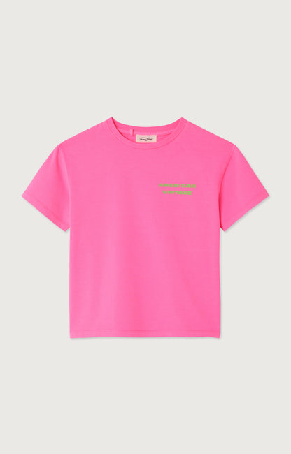 T-Shirt. AMV Fizvalley rose fluo