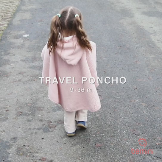 REISPONCHO 9-36m Teddy + Pady jersey Ficelle