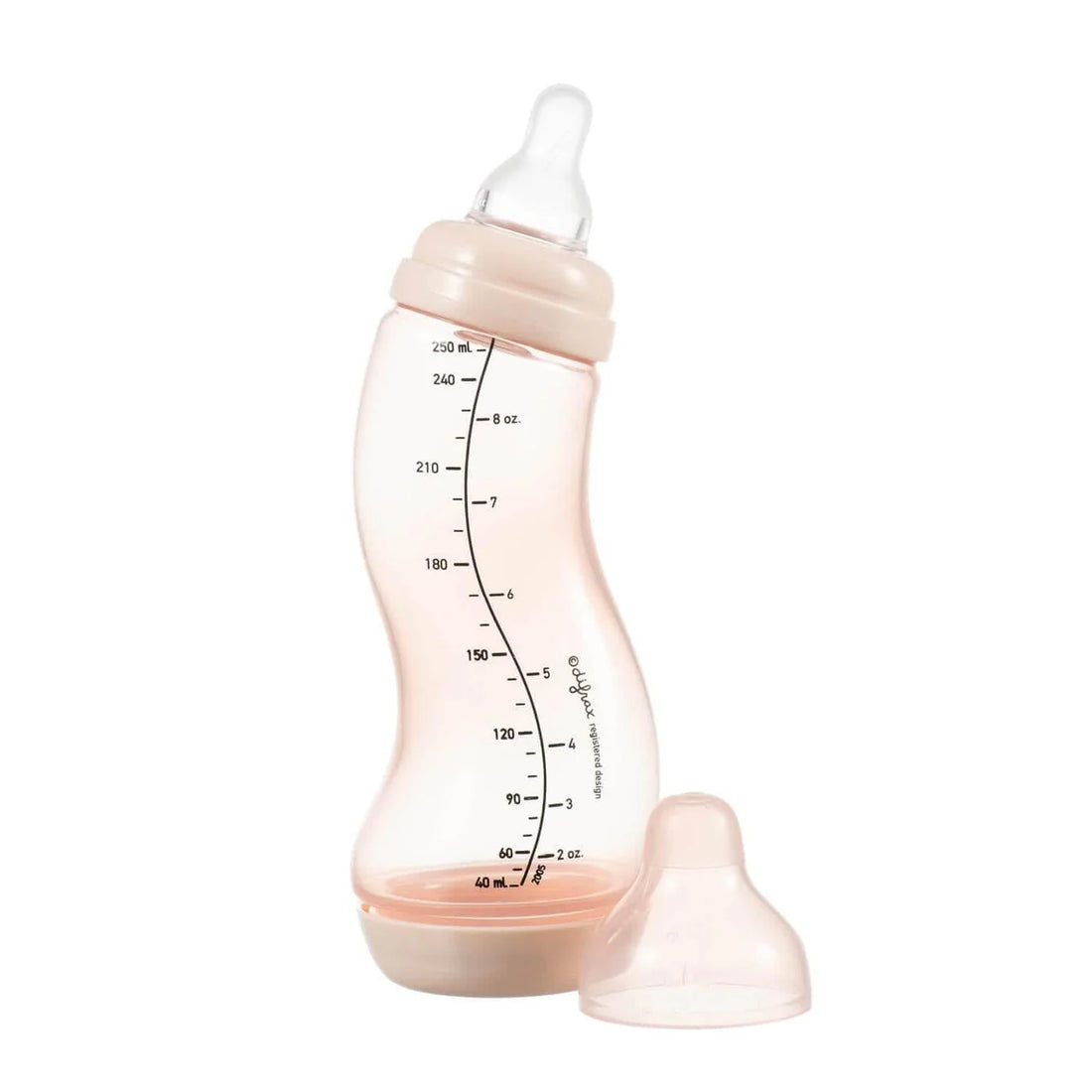 S-babyfles Natural 250 ml - Roze