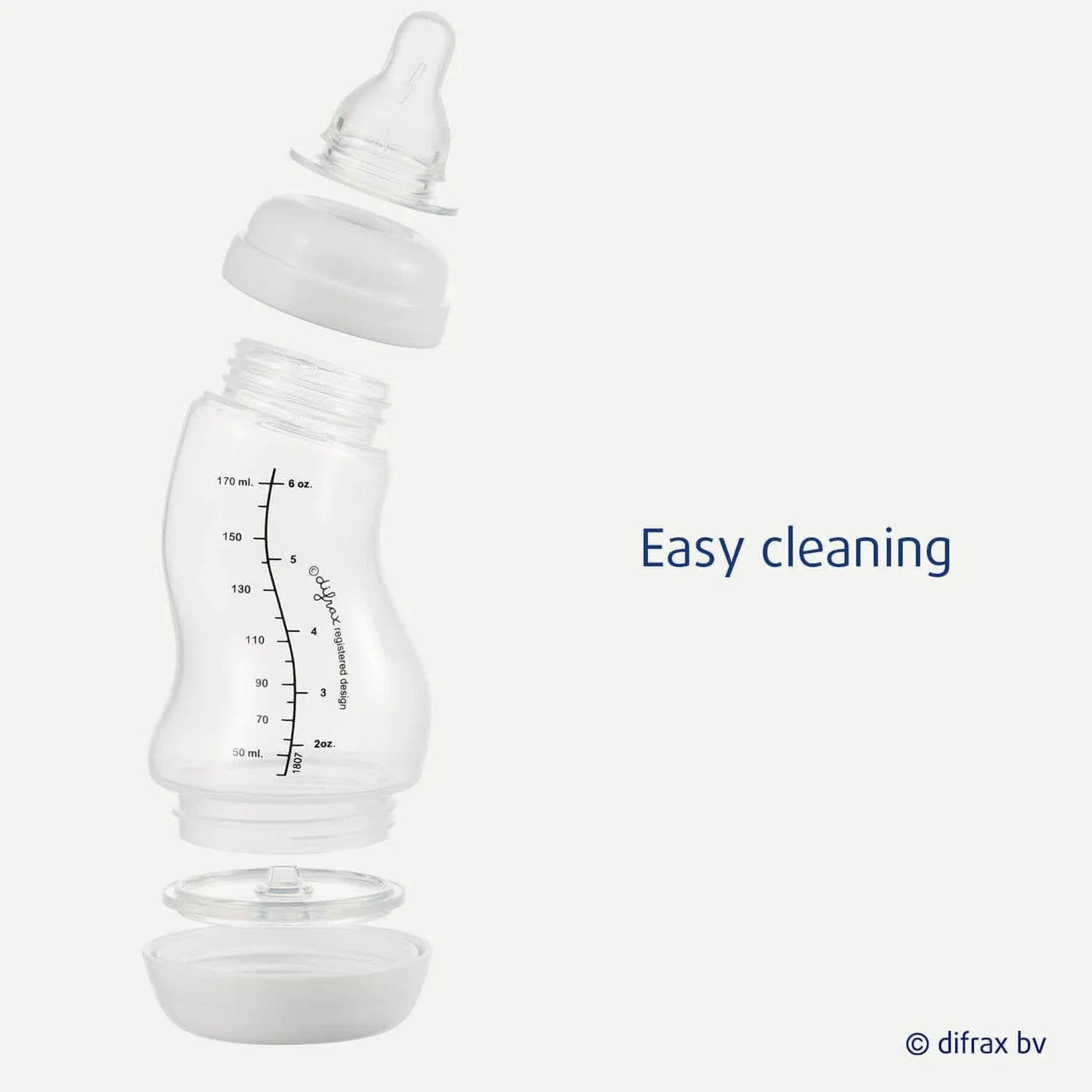 S-babyfles Natural 170 ml - Wit