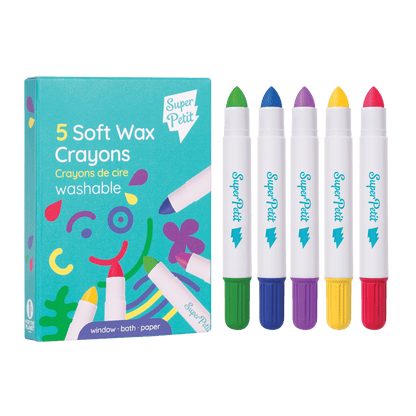 5 Zachte wasbare waxpotloden