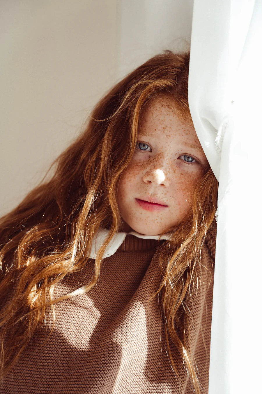 Noah knitted jumper | Brown rust